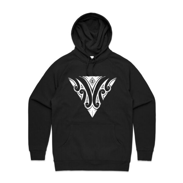 Poraka Tāne (white logo) hoodie - Mens Supply Hood Thumbnail