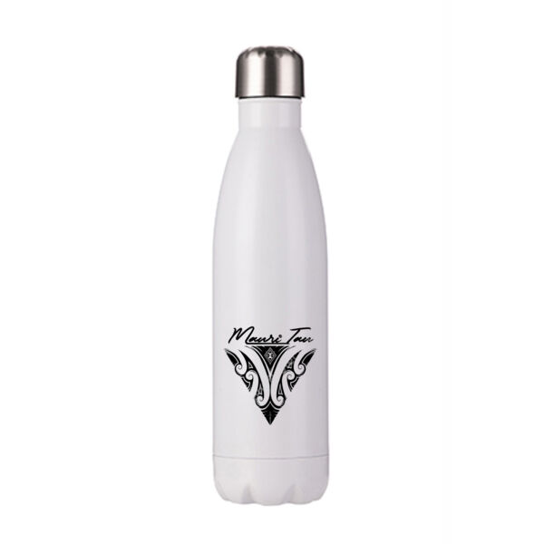 Pātara wai (water bottle) black logo - Stainless Bottle Thumbnail