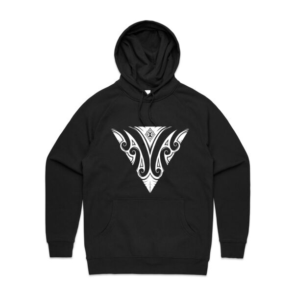 Poraka Tāne (white logo) hoodie - Mens Supply Hood 2 Thumbnail