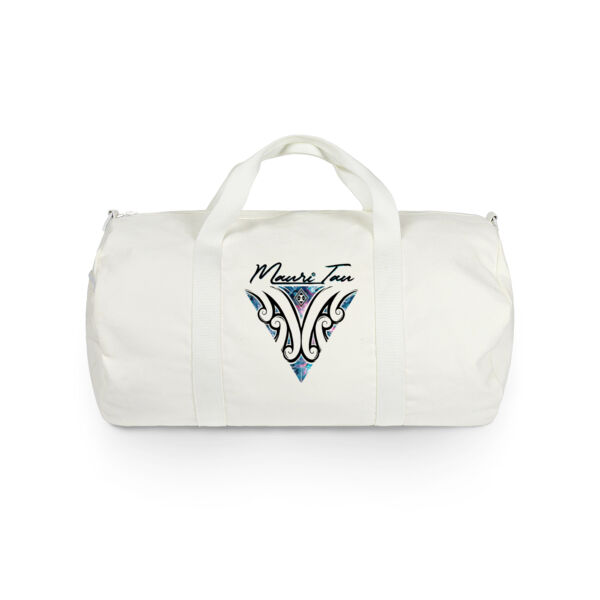 Peke (duffel bag Pāua logo) - Canvas Duffel Bag Thumbnail