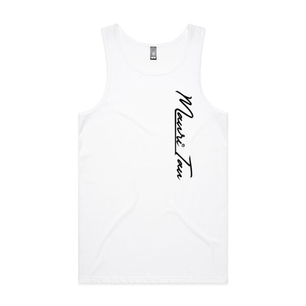 Hingareti Tāne (black logo) - Mens Lowdown Singlet Thumbnail