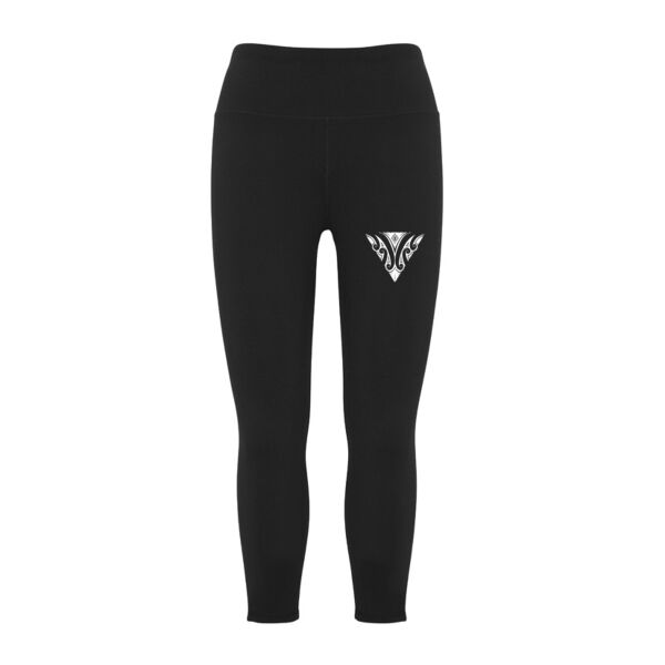 3/4 tarau wāhine) - Ladies Flex 3/4 Leggings Thumbnail